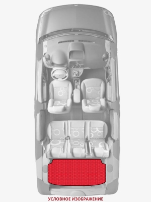 ЭВА коврики «Queen Lux» багажник для Mitsubishi Delica D:2